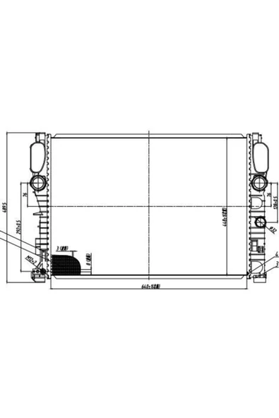 MGA SU RADYATORU MERCEDES W211-W219 / M112 / E240-320 ürün görseli 1