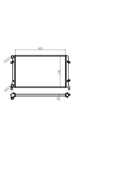 MGA SU RADYATORU (VW CADDY 04-  GOLF 04-14  AUDI A3 04-13  SEAT LEON 06-13) ürün görseli 1