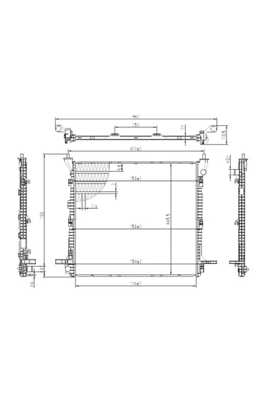 MGA SU RADYATORU BRAZING (VW  CRAFTER / CRAFTER PANELVAN) ürün görseli 1