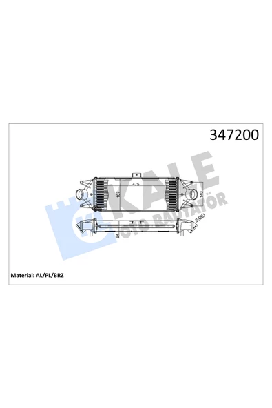 KALE TURBO RADYATORU INTERCOOLER (IVECO  DAILY III-IV-V 29L/35C 1999-2014 ) ürün görseli 1