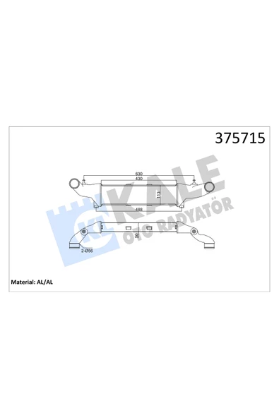 KALE TURBO RADYATÖRU BRAZING MERCEDES W202 C200,C200CDI,C220CDI,C250TD 93  00 , CLK C208 200-230 97  02 ürün görseli 1