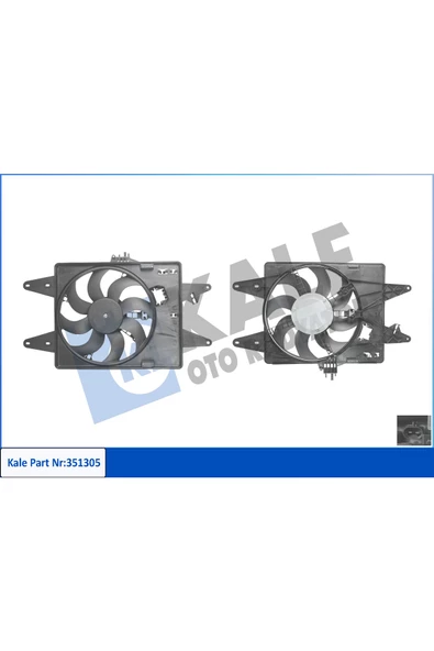 KALE FAN MOTORU - DAVLUMBAZLI (FIAT  DOBLO 1.9D 01- 1.3MJET 05- (TEKLİ) ürün görseli 1