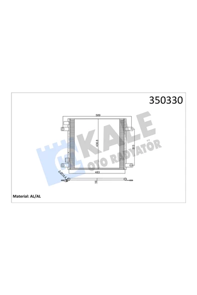 KALE KLIMA RADYATORU 75CF 98 / 00 , CF65 01 / 13 , CF75 01 / 13 , CF85 01 / 07 KURUTUCUSUZ ürün görseli 1