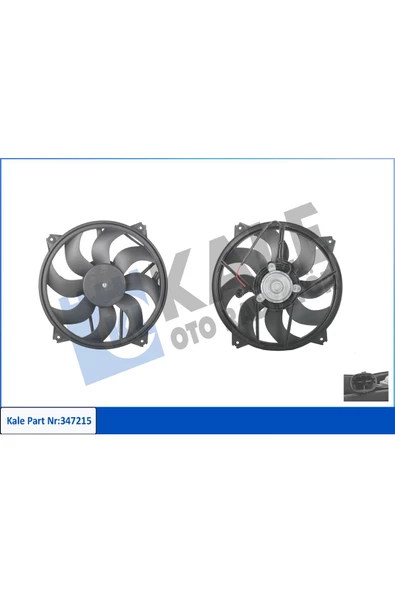 KALE FAN  MOTOR SOKETLİ (CITROEN  BERLINGO-C4 DS4 -DS5 -JUMPY / PEUGEOT  307-307 - 308 -3008 ürün görseli 1