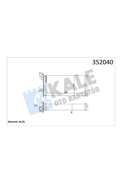KALE KALORIFER  RADYATORU (BMW   3 SERI E30  (82-91) ) ürün görseli 1