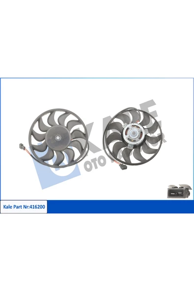 KALE FAN MOTORU-280 MM 350W (VW TRANSPORTER 91-04) ürün görseli 1
