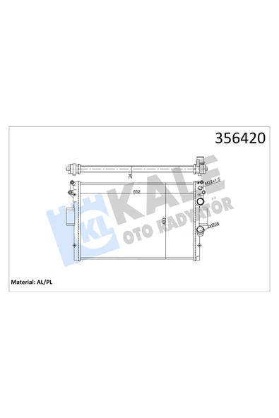 KALE RADYATOR 32MM (MEKANIK) (IVECO DAILY III 2.5TD 2.8 99 /) ürün görseli 1
