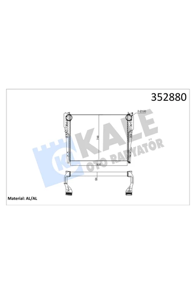 KALE INTERCOOL RADYATORU ACTROS (EURO6) MP4/MP5 11 / ürün görseli 1