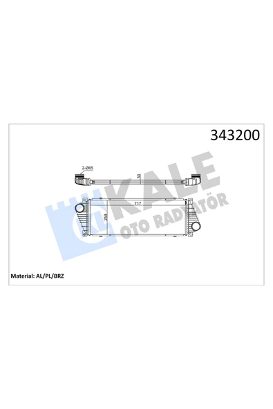 KALE TURBO RADYATORU VW LT35  MERCEDES SPRINTER OM602-OM611 ürün görseli 1