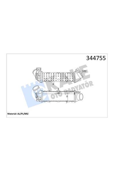 KALE TURBO RADYATORU INTERCOOLER (SEAT CORDOBA / IBIZA III - VOLKSWAGEN POLO / POLO CLASSIC) ürün görseli 1