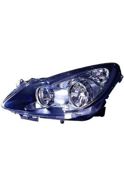 VALEO Sağ Far Siyah/krom Opel Corsa D 06 14 Elektrikli Halojen H7 H1 Tanım: Eh Sport Opc 111.yıl Adaptif H ürün görseli 1