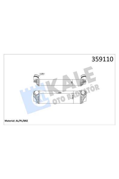 KALE TURBO RADYATORU BMW 5 (F10) 520D-525D-530D-535I 10 7 730D 740I 09 ürün görseli 1