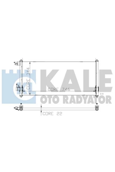 KALE OTO Radyatör 020ABC040 Klima Radyatörü Transit Connect V227 ürün görseli 1