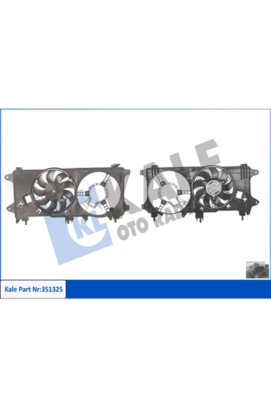 KALE FAN MOTOR - DAVLUMBAZ KLIMASIZ (FIAT  DOBLO 1.3JTD 1.9JTD  ) TEK MOTORLU  EURO III ürün görseli 1