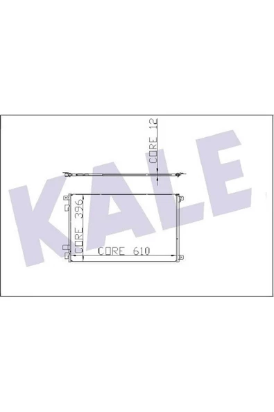 KALE OTO Radyatör 050ABC040 Klima Radyatörü Megane II 02-08 Scenic II 03- 615X396 ürün görseli 1