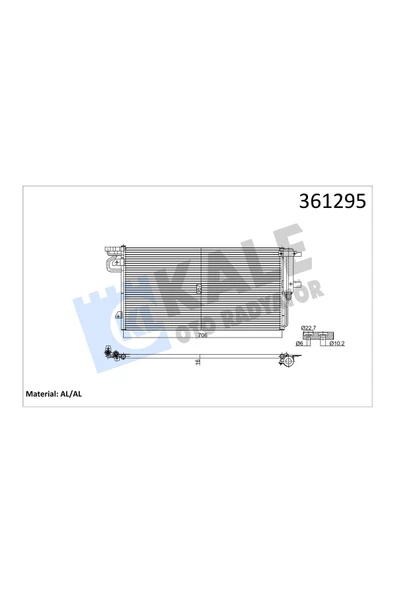KALE KLIMA RADYATORU (FORD  FOCUS  C-MAX  15- ) ürün görseli 1