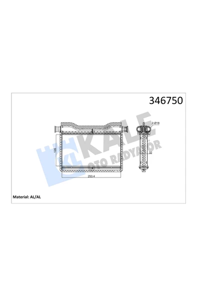 KALE KALORİFER RADYATORU ( BMW F01-F02-F07-F10-F11 ) ürün görseli 1