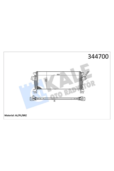 KALE TURBO RADYATORU OPEL ASTRA J ZAFIRA C CRUZE A14NET B14NET A16XER B16XER A16LET B16DTL B16DTH ürün görseli 1