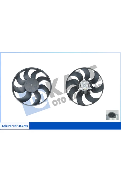 KALE FAN MOTORU 12v (RENAULT CLIO IV  CAPTUR / DACIA DOKKER LODGY 1.2TCE 1.5DCI 12- (MT) ürün görseli 1