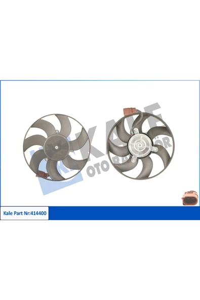 KALE FAN MOTORU-295 MM 150W (VW CADDY 04-  GOLF 04-14  PASSAT 06-15  AUDI A3 04-13  SEAT LEON 06-13 ürün görseli 1