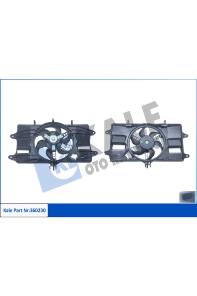 KALE FAN MOTORU DAVLUMBAZLI ( FIAT DOBLO MPV 1.2 01-/ BOX BODY/MPV 1.2 01-04 -(12V) ürün görseli 1