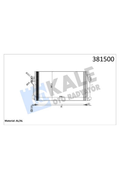 KALE KONDENSER (MERCEDES  VIANO  VITO / MIXTO) 6398350700 ürün görseli 1