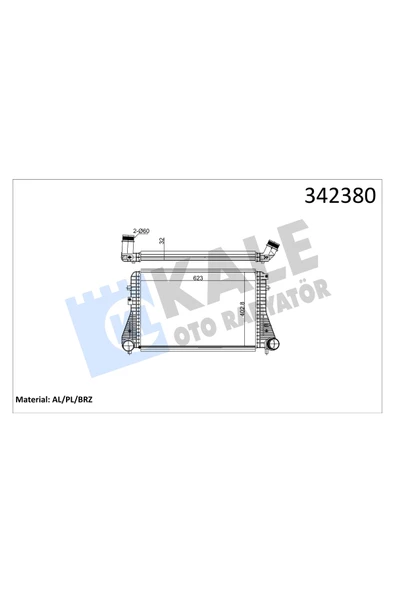 KALE INTERCOOLER RADYATORU VW AUDI SEAT SKODA ürün görseli 1