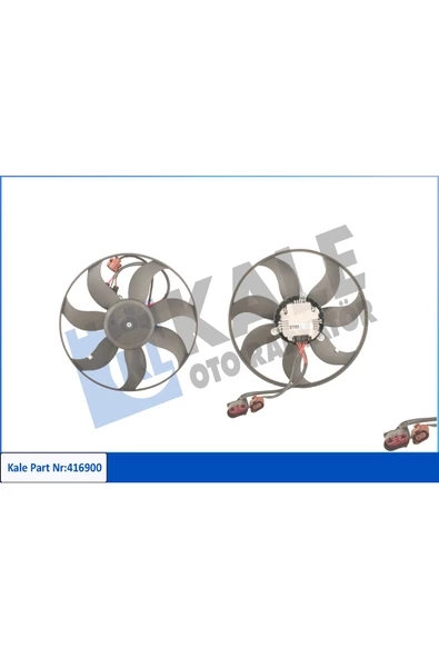 KALE FAN MOTORU-360 MM 300W (VW CADDY 04-  GOLF 04-14  PASSAT 06-15  AUDI A3 04-13  SEAT LEON 06-13 ürün görseli 1