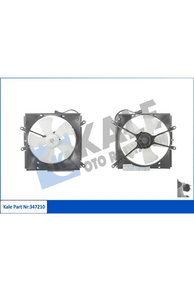 KALE RADYATOR FAN DAVLUMBAZI KOMPLE-(TOYOTA  COROLLA  1.3-1.6  92/97  AE100-101  ) ürün görseli 1