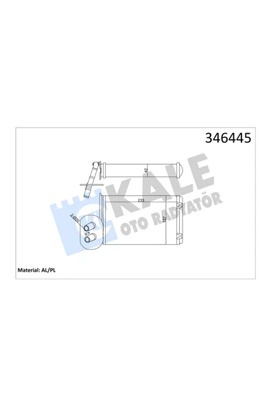 KALE KALORIFER RADYATORU KLIMALI VW TRANSPORTER 96-03 ürün görseli 1