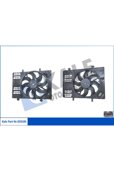 KALE FAN MOTORU DAVLUMBAZLI  TRANSIT COURIER 1.0 18- B460 KONTROL UNITELI 12V 250W 2900rpm ürün görseli 1
