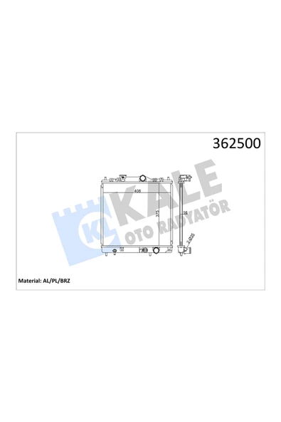KALE MOTOR SU RADYATORU MITSUBISHI COLT LANCER 1990-1995 MANUEL ürün görseli 1