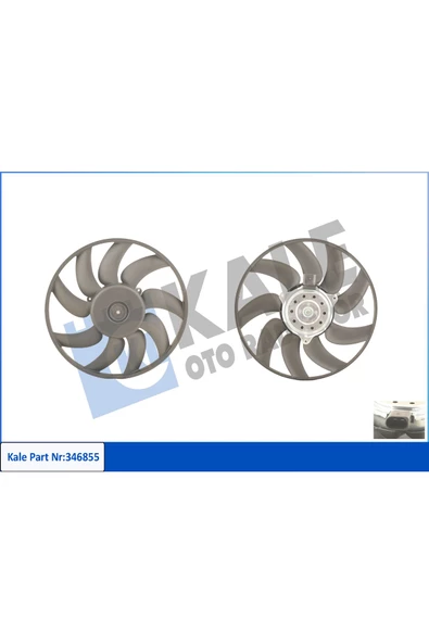 KALE FAN MOTORU-350 MM 200W (AUDI A4 08-15  A5 10-16  A6 11-14) ürün görseli 1