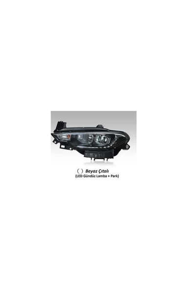 AYFAR FAR SOL MOTORLU BEYAZ CITALI LED DRL PARK FIAT EGEA 16-20 ürün görseli 1