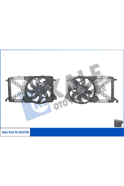 KALE FAN MOTORU KOMPLE (FORD  TRANSIT V347/V348 KLIMASIZ 2.2 130PS/140PS 06-14) ürün görseli 1