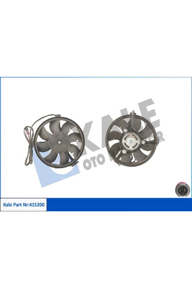 KALE FAN MOTORU-280 MM 300W (VW PASSAT 97-00  AUDI A4 95-01  A6 97-01  ) ürün görseli 1