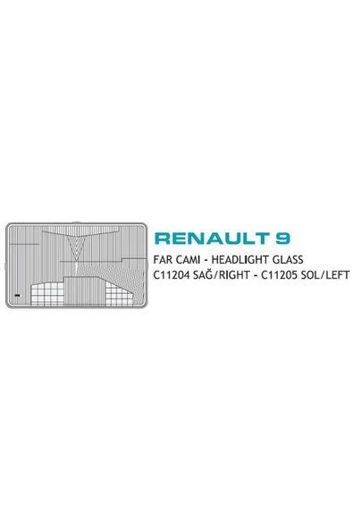 AYFAR FAR CAMI SAG ( RENAULT   R9 ) ürün görseli 1