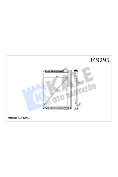 KALE SU RADYATORU ACTROS 96 / 02 , ACTROS MP2/MP3 03 / (AT) (CERCEVELI) ürün görseli 1