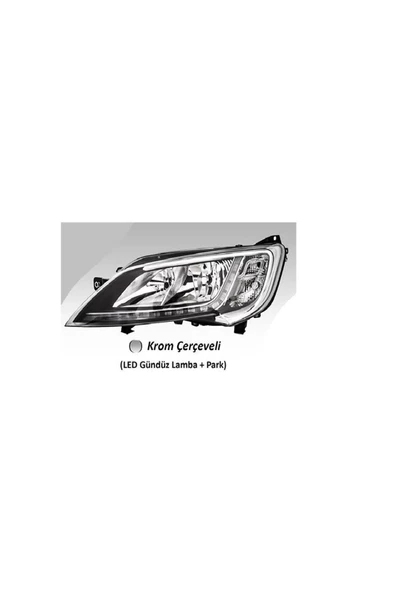 AYFAR FAR SOL MOTORLU  FIAT DUCATO MAXI CITROEN  JUMPER PEUGEOT BOXER 14- KROM CERCEVELI ürün görseli 1