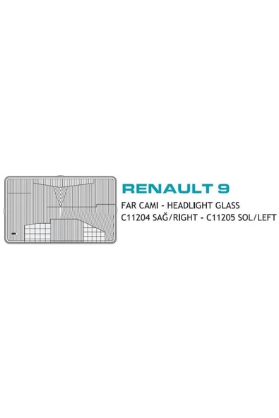 AYFAR FAR CAMI SOL ( RENAULT   R9 ) Uyumlu ürün görseli 1