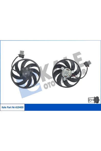 KALE FAN MOTORU (DAVLUMBAZLI) (OPEL  CORSA C 1.7 DTI Z1.3DT / Y1.7DTL 01-05 250W 294MM) ürün görseli 1