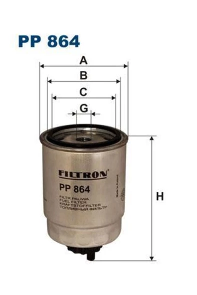 Filtron FILTRE MAZOT - ( FIAT  DUCATO 1.9D-1.9TD-2.4D-2.4 TD 82-02 / PUNTO 1.7D-1.7TD 94-00 // FORD  TRANSIT ürün görseli 1