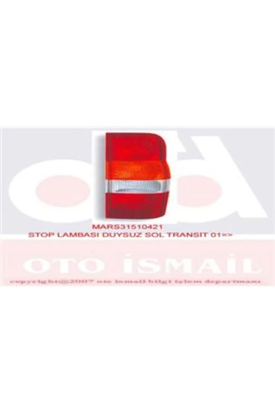 Mars STOP LAMBASI SOL TRANSİT V184 01 06 DUYSUZ 4C16 13A603 AA T127150 ürün görseli 1