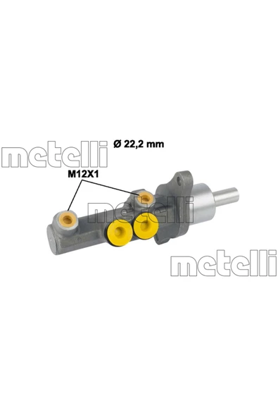 METELLI FREN ANA MERKEZ 22,20MM-ATE-SENSOR YERI OLAN (VW CADDY 04-15  GOLF 04-14 ürün görseli 1