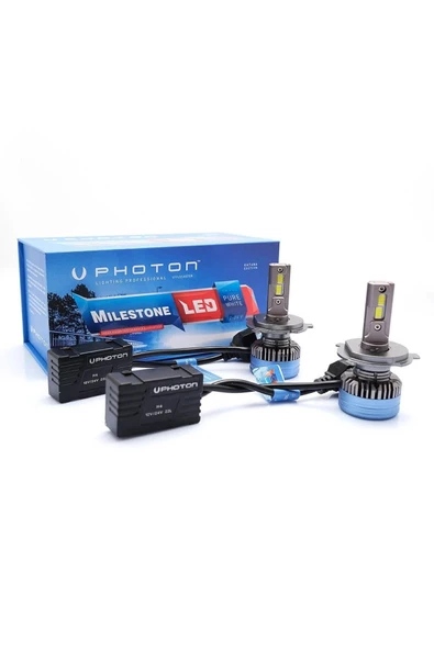 ARSLANOTOMARKET Photon Millestone H4 Katana Edition Led Xenon 12-24v ( T10 Park Ampulu Hediyeli) ürün görseli 1