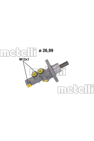 METELLI ANA FREN MERKEZI 26.99MM VW ürün görseli 1