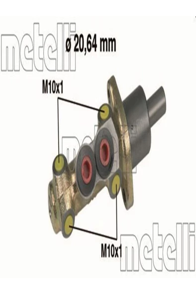 METELLI 05-0207 Fren Ana Merkez 1h1611019a Wh626683 ürün görseli 1