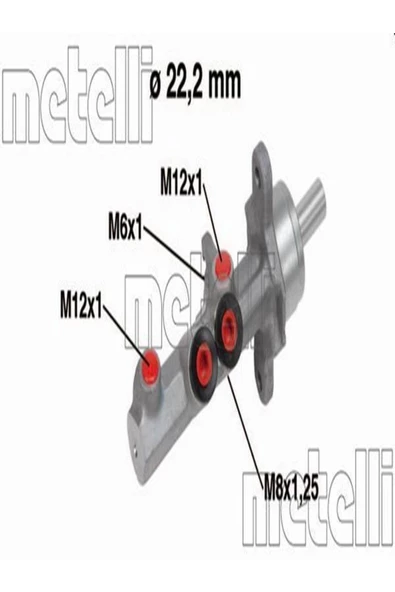 METELLI 05-0721 Fren Ana Merkez 1k1614019f Wf743419 ürün görseli 1