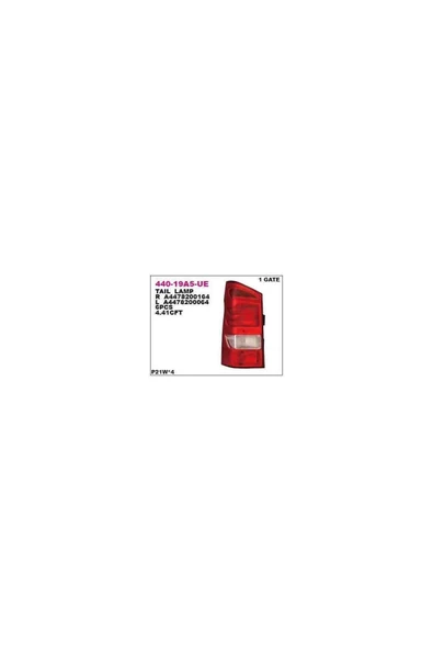 Depo 4478200064 Stop Lambası Sol Mercedes W447 Vıto 14- Tek Kapı Dpo-440-19a5l-ue-mar ürün görseli 1