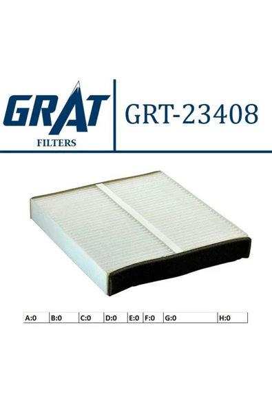 GRAT KABIN FILTRESI - NISSAN  X-TRAIL  2.0-2.2  01 ürün görseli 1